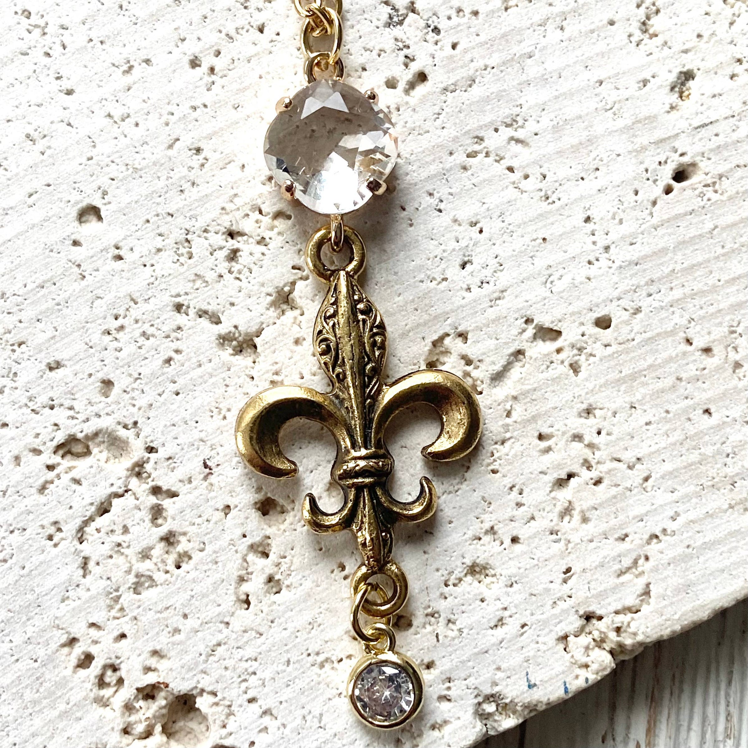 Fleur de lis lys french jewelry louisana Quebec Paris – VB&Co