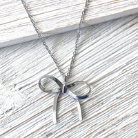 Bow necklace slip knot trendy jewelry