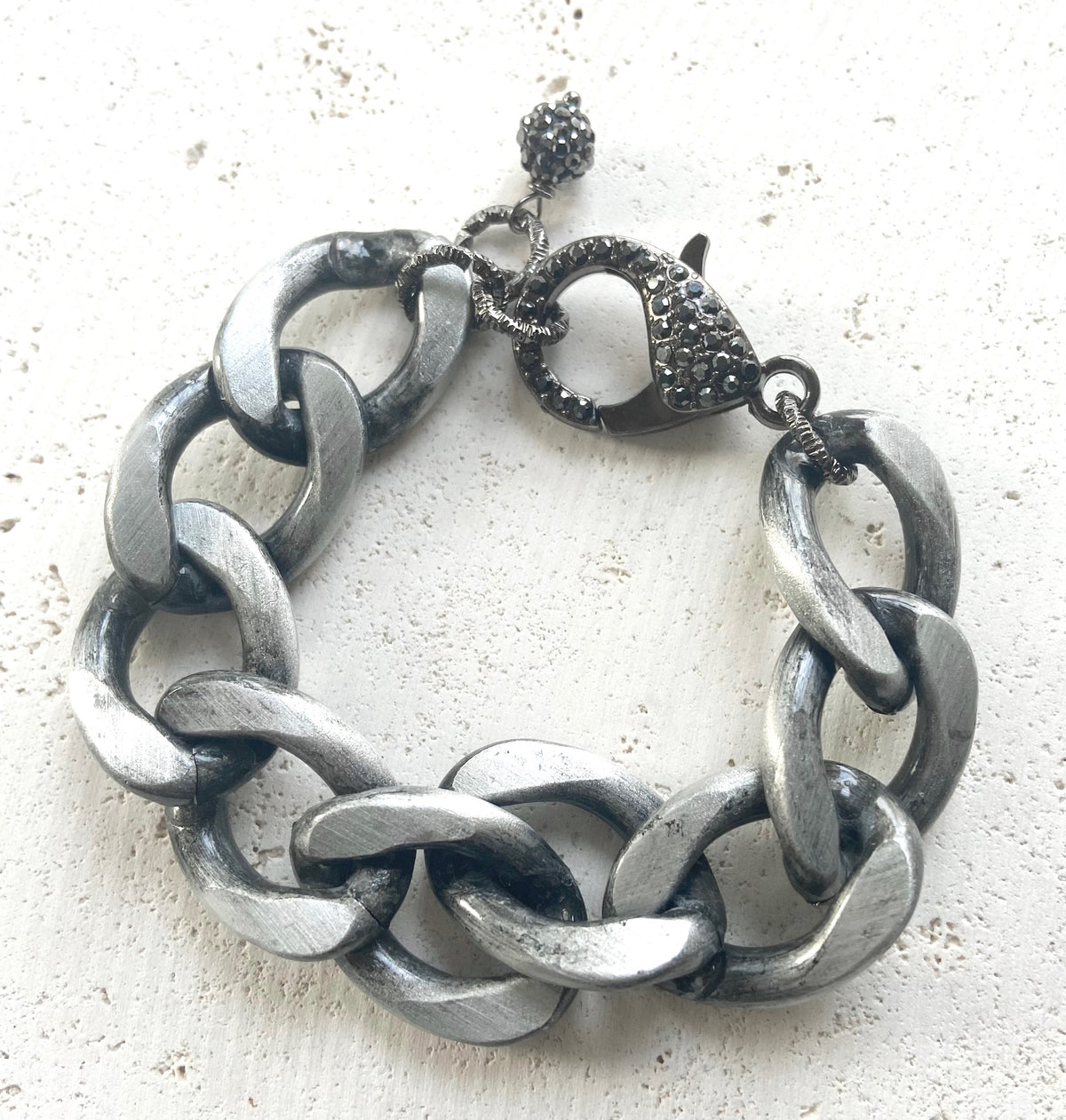 VB&CO Designs Lava Beads Bracelet with Charm - 1350 West