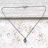 Rustic tiny necklace, salon, boutique,vintage, mini