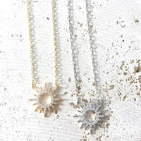 2 Loop Sun Dainty Necklace