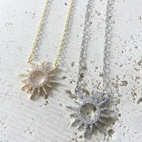 2 Loop Sun Dainty Necklace