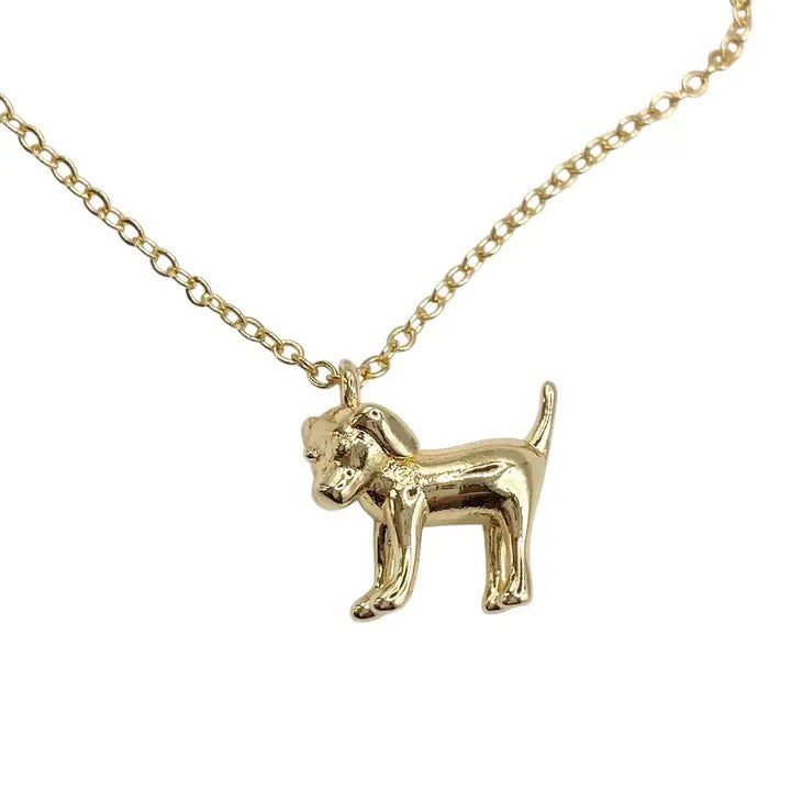 Dog necklace dainty jewelry gold necklace