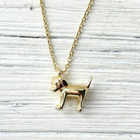 Dog necklace dainty jewelry gold necklace