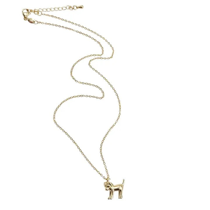 Dog necklace dainty jewelry gold necklace