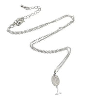 Wine necklace dainty jewelry crystal gold necklace