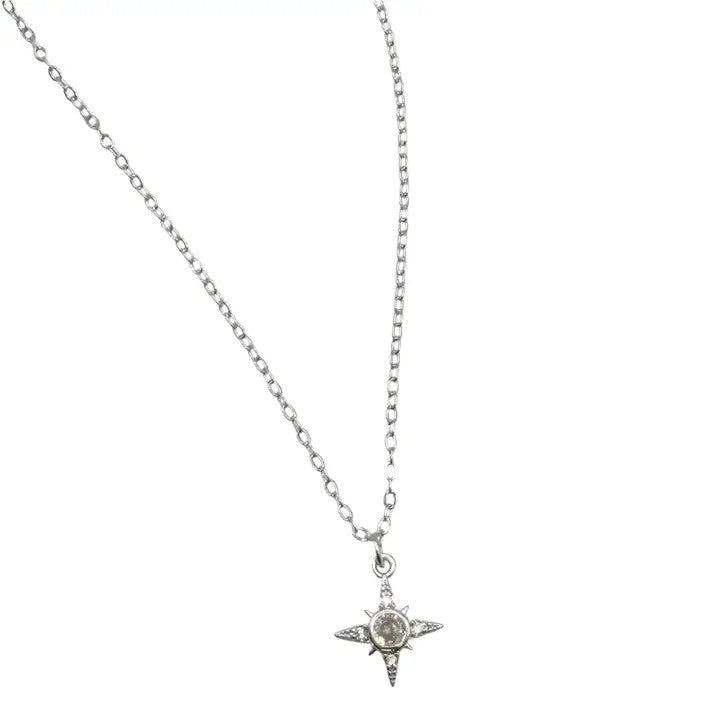 Star necklace dainty jewelry crystal gold necklace