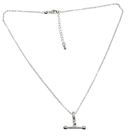 Dainty Equestrian T-Bar Mixed Metal Silver Gold Necklace