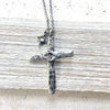 Cross religious necklaces statement non tarnishing jewelry