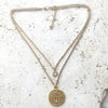 Layered necklace relic non tarnishing jewelry vintage cross